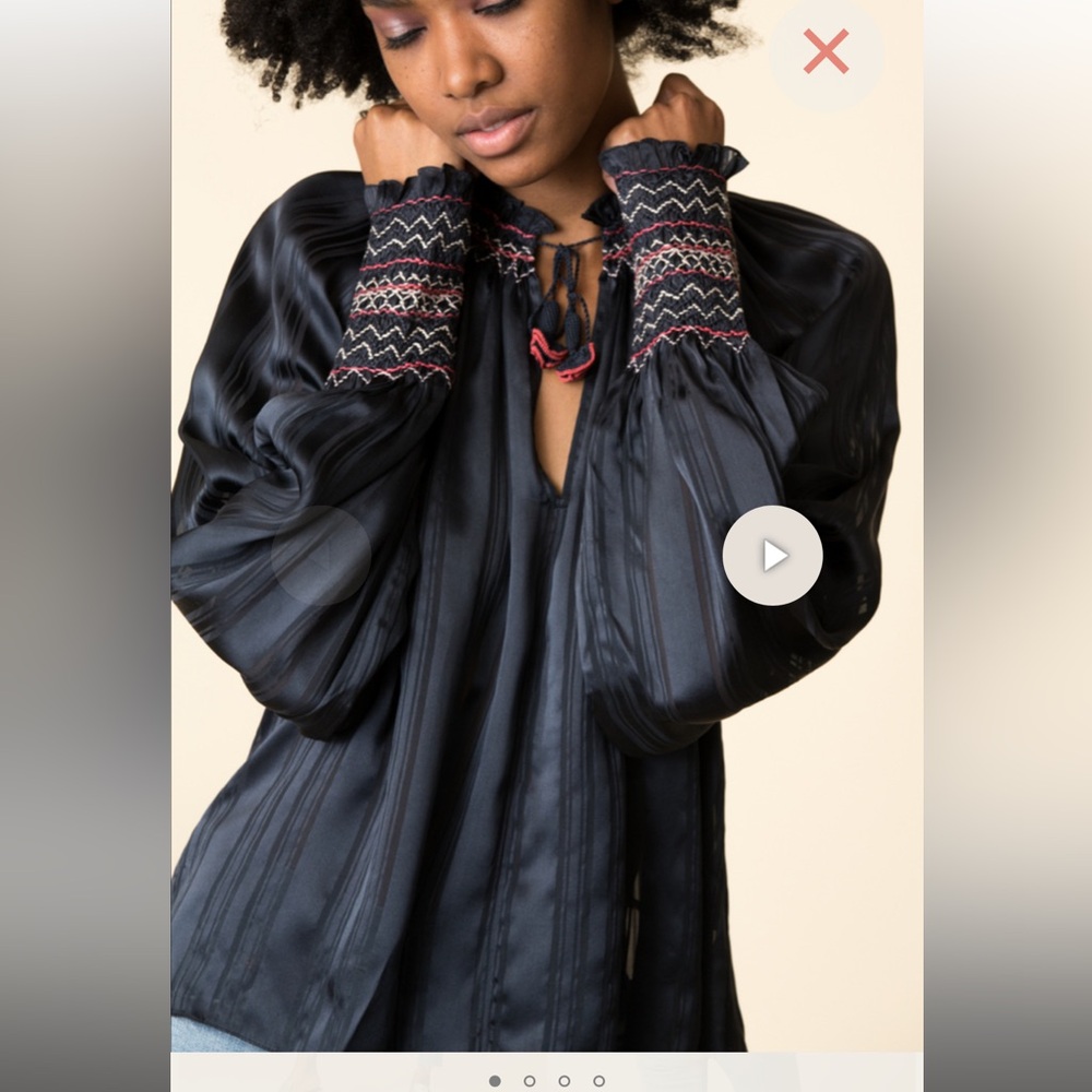 Ulla Johnson Margaret Silk Blouse